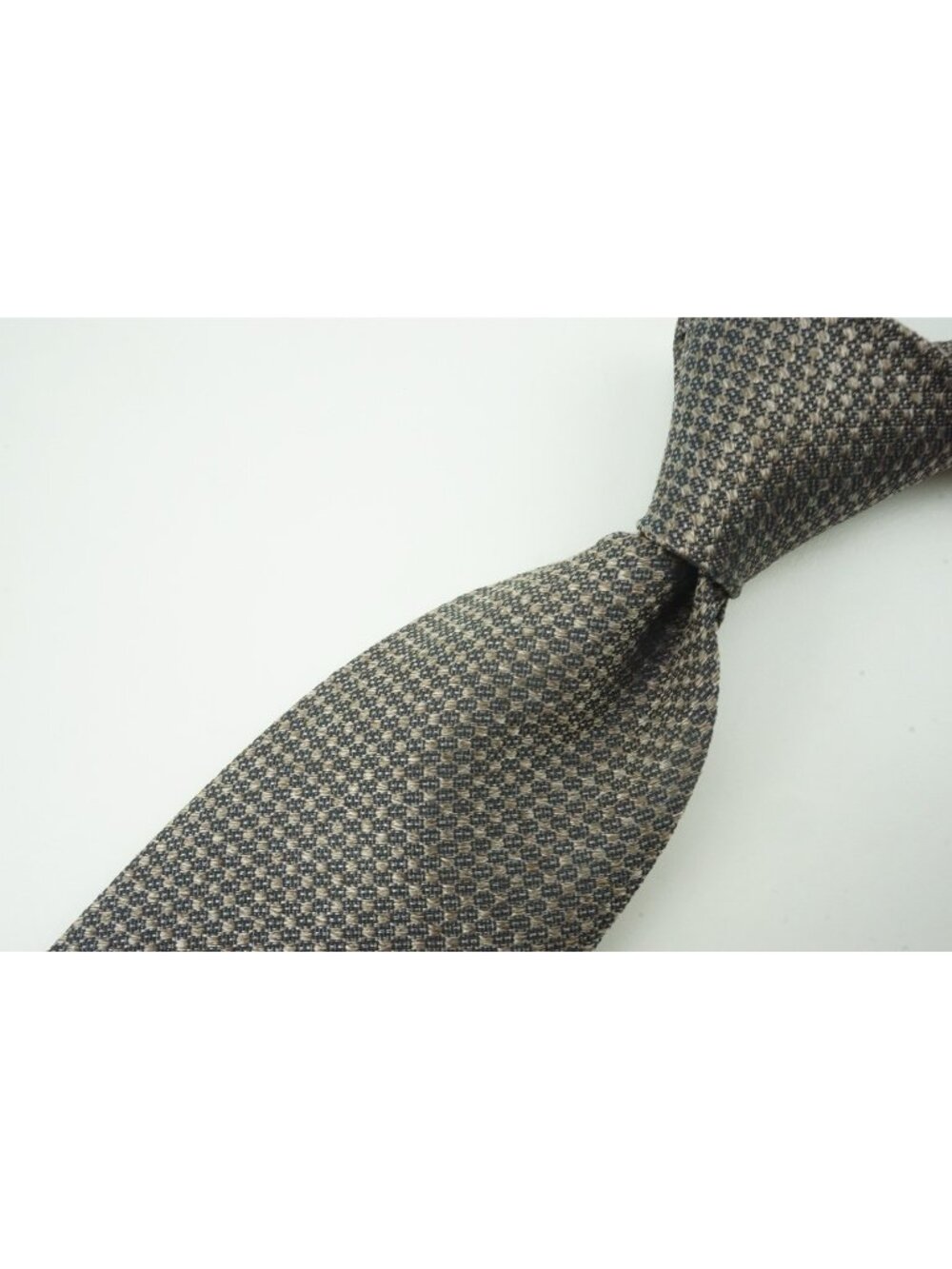 Canali Mauve Denim Woven Polkadot 100% Silk Tie Brand New With Tags